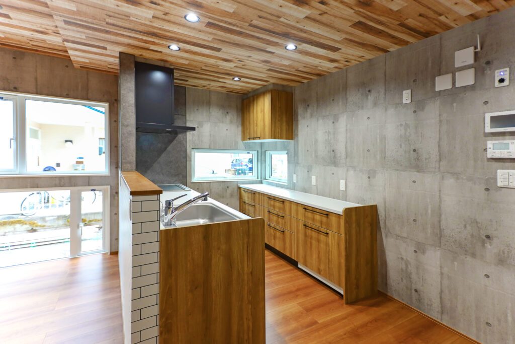 異素材の組み合わせがオシャレなインテリア